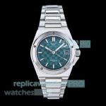 IWS Swiss Clone IWC Schaffhausen Ingenieur Lake Blue Dial Stainless Steel Ladies' Watch 